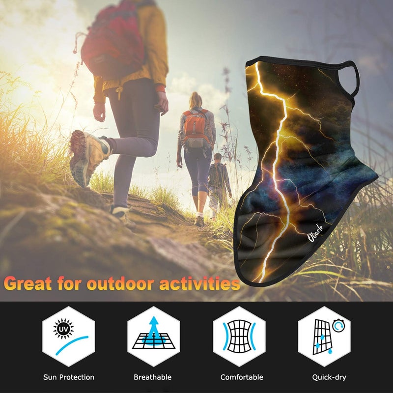 Obacle Bandana Face Mask with Ear Loops Neck Gaiter Face Mask Scarf Face Cover for Men Women - Image 5